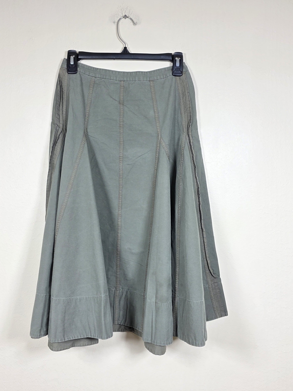 3.1 Phillip Lim Olive Green Midi Skirt - Picture 4 of 12